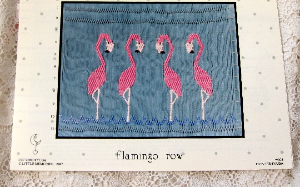 Little Memories Smocking Plate Flamingo Row 004 OOP
